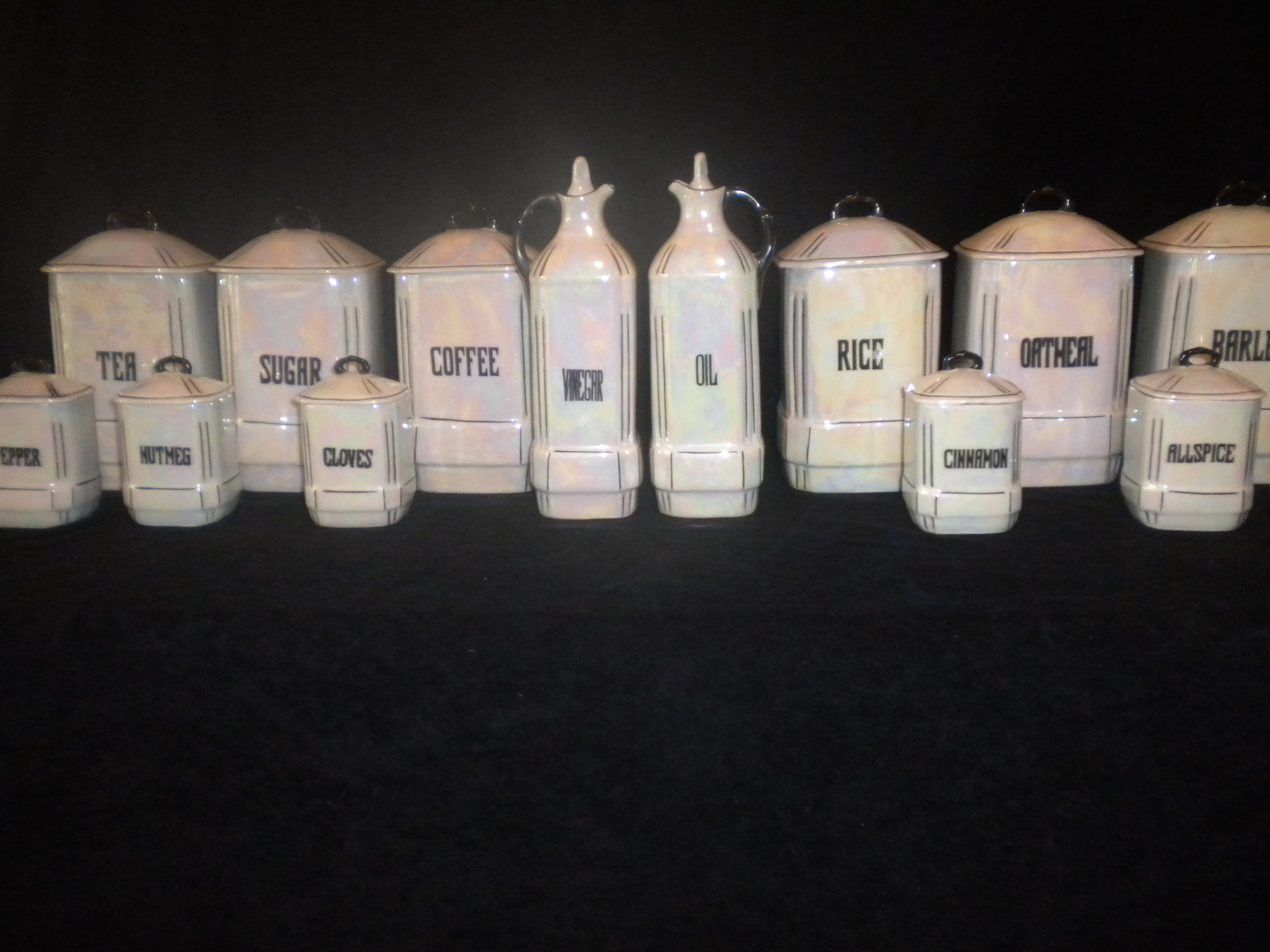 Made in Czechoslovakia Mother of pearl canister set InstAppraisal